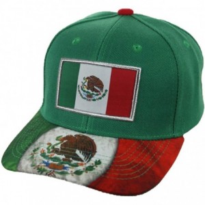 Baseball Caps Baseball Cap Mexican Flag Mexico Eagle Hat Snapback Hats Casual Caps - Green - C618KKKSWHG $13.32