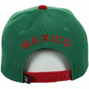 Baseball Caps Baseball Cap Mexican Flag Mexico Eagle Hat Snapback Hats Casual Caps - Green - C618KKKSWHG $13.32