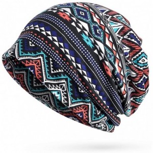 Skullies & Beanies Women Girl Beanie Turban Cap- Comfy Chemo Headwear Hats for Cancer Hair Loss - Blue-2 - C718H66XS8O $9.91