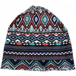 Skullies & Beanies Women Girl Beanie Turban Cap- Comfy Chemo Headwear Hats for Cancer Hair Loss - Blue-2 - C718H66XS8O $9.91