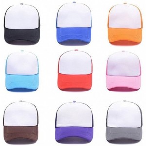 Baseball Caps Customized Trucker Hat Personalized Baseball Cap Adjustable Snapback Men Women Sports Hat - White - CP18G85862Z...