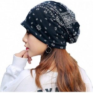 Skullies & Beanies Flower Slouchy Chemo Beanie Hat Turban Headwear Sport Cap for Cancer - P - CV18E2ANY8Y $10.81