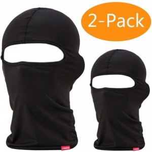 Balaclavas Balaclava Face Mask- 2 Pack Lightweight Motorcycle Black Warmer Ski Mask for Men Bandana - Black + Black - C618LZU...