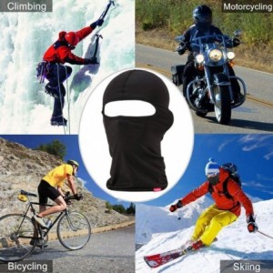 Balaclavas Balaclava Face Mask- 2 Pack Lightweight Motorcycle Black Warmer Ski Mask for Men Bandana - Black + Black - C618LZU...