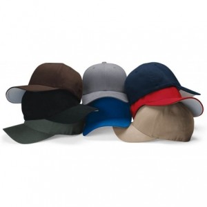 Baseball Caps Structured Brushed Twill Cap - Khaki - CX114CTP7WD $21.78