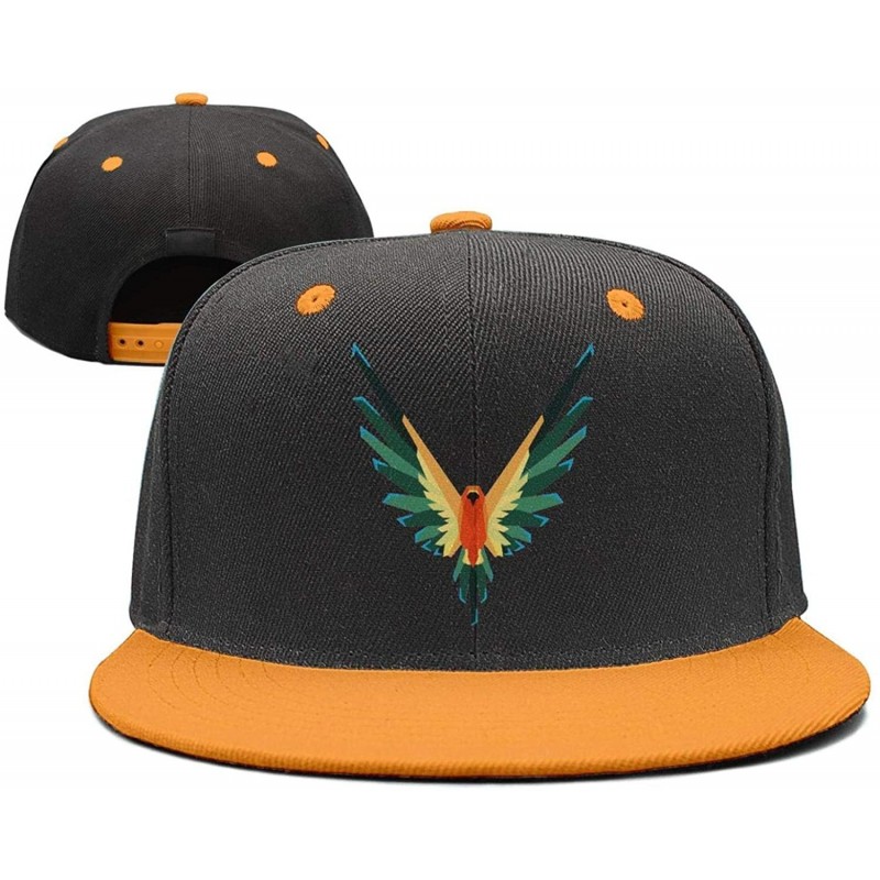 Baseball Caps Maverick Bird Logo Black Cap Hat One Size Snapback - 0logan Sun Conure-15 - CX18LTETZRU $19.70