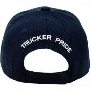 Baseball Caps Trucker Pride Embroidery Hat Father Truck USA Pride Baseball Cap - Navy - CZ18EXMETHW $13.01