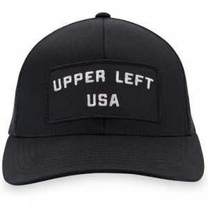 Baseball Caps Upper Left USA Hat - PNW Trucker Hat Baseball Cap Snapback Golf Hat (Black) - C718WI2A59Q $14.77