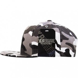 Baseball Caps Classic Snapback Hat Blank Cap - Cotton & Wool Blend Flat Visor - (3.8) City Camouflage - CI11YMPG6ZJ $10.85