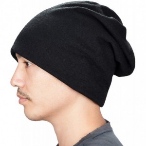 Skullies & Beanies Multifunctional Slouchy Beanie Hat Winter Knit Hats for Women and Mens - Black - CE18AOUQR94 $8.98