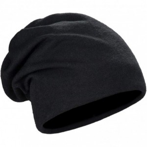 Skullies & Beanies Multifunctional Slouchy Beanie Hat Winter Knit Hats for Women and Mens - Black - CE18AOUQR94 $8.98