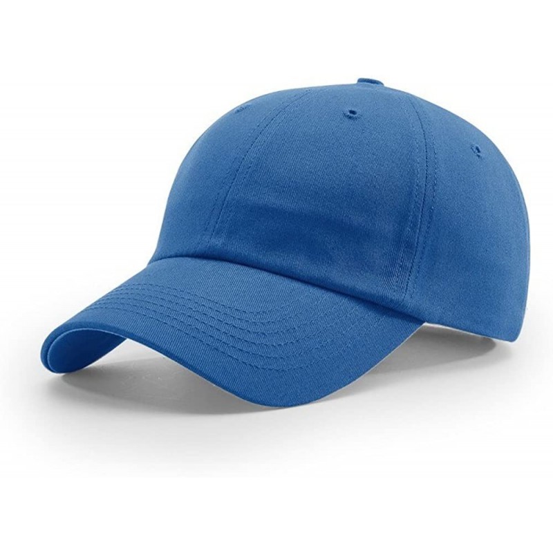 Baseball Caps R65 Unstructured Twill OSFA Baseball HAT Cap - Royal - CN186XHQRDZ $8.93