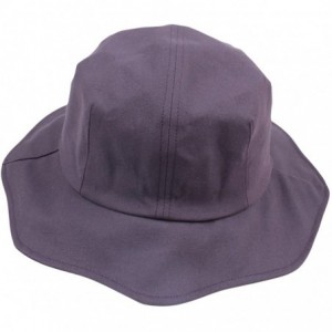 Sun Hats Women Sun Hats UV Protection Wide Brim Foldable Bucket Hat Beach Hat - Purple - CE18E9XODMK $17.07