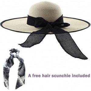 Sun Hats Bowknot Summer Foldable Vacation - Beige 1 - CR19340AXR3 $16.54