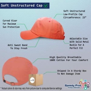 Baseball Caps Soft Baseball Cap Custom Personalized Text Cotton Dad Hats for Men & Women - Coral - CQ18DLL6X3U $16.68