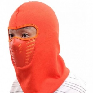 Balaclavas ☀Balaclava Windproof Ski Mask Cold Weather Face Mask Motorcycle Neck Warmer or Tactical Balaclava Hood (Orange) - ...