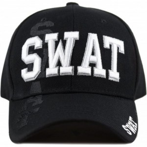 Baseball Caps Law Enforcement 3D Embroidered Baseball One Size Cap - 4. Swat - CQ18ELRTW22 $12.75