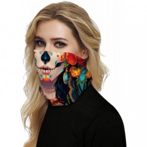 Balaclavas American Bandanas Balaclava Protection - Women Skull - CI197T8GQC5 $13.09