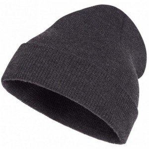 Skullies & Beanies Warm Winter Beanies Hat Cap for Men Women Toboggan Cuffed Knit Slouch - Heather Charcoal - C518KR3T6G4 $8.63