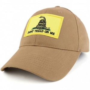 Baseball Caps Dont Tread on Me- Gadsden Snake Embroidered Tactical Patch with Adjustable Operator Cap - Coyote - C817YYU8K78 ...