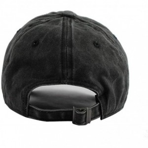 Baseball Caps Unisex Baseball Cap Denim Fabric Hat I Love Horse Adjustable Snapback Peak Cap - Royalblue - CH18KR0IWD0 $16.94