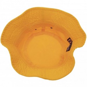 Bucket Hats 100% Cotton Bucket Hat for Men- Women- Kids - Summer Cap Fishing Hat - Gold - CH18H3GNL83 $11.41