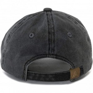 Baseball Caps Character Baseball Embroidered Unstructured Adjustable - Pigment Black - C718NRCNMGN $13.71