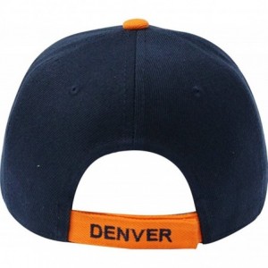 Baseball Caps Team Color City Name Embroidered Baseball Cap Hat Unisex Football Basketball - Denver - CJ1850DLR8D $16.61