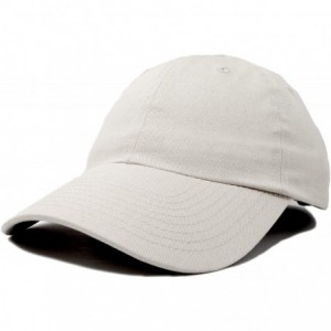 Baseball Caps Baseball Cap Dad Hat Plain Men Women Cotton Adjustable Blank Unstructured Soft - Beige - CT119N22353 $18.36