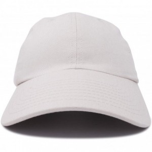 Baseball Caps Baseball Cap Dad Hat Plain Men Women Cotton Adjustable Blank Unstructured Soft - Beige - CT119N22353 $9.51