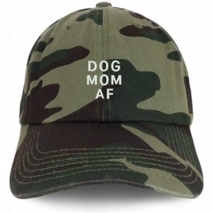 Baseball Caps Dog Mom AF Embroidered Soft Cotton Dad Hat - Camo - CF18SR0XTHR $20.43