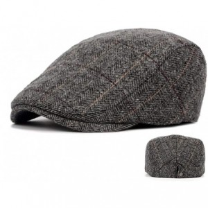 Newsboy Caps Men`s Classic Adjustable Ivy Irish Newsboy Golf Cap Hat - 573grey+570black - CG18YM47ULD $10.42