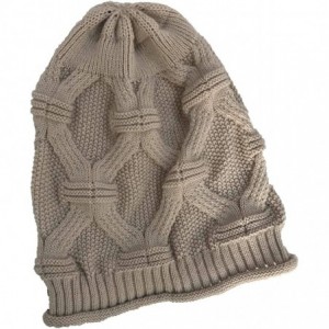 Skullies & Beanies Women Men Slouchy Beanie Hat Baggy Oversized Knit Winter Warm Cap - Style X-beige - CG18AKODDHH $10.94