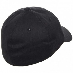 Baseball Caps Flexfit Cotton Twill Dad Hat - Low Profile- Stretch Fit Ballcap w/Hat Liner - Black - CI18H0KKR2H $11.43