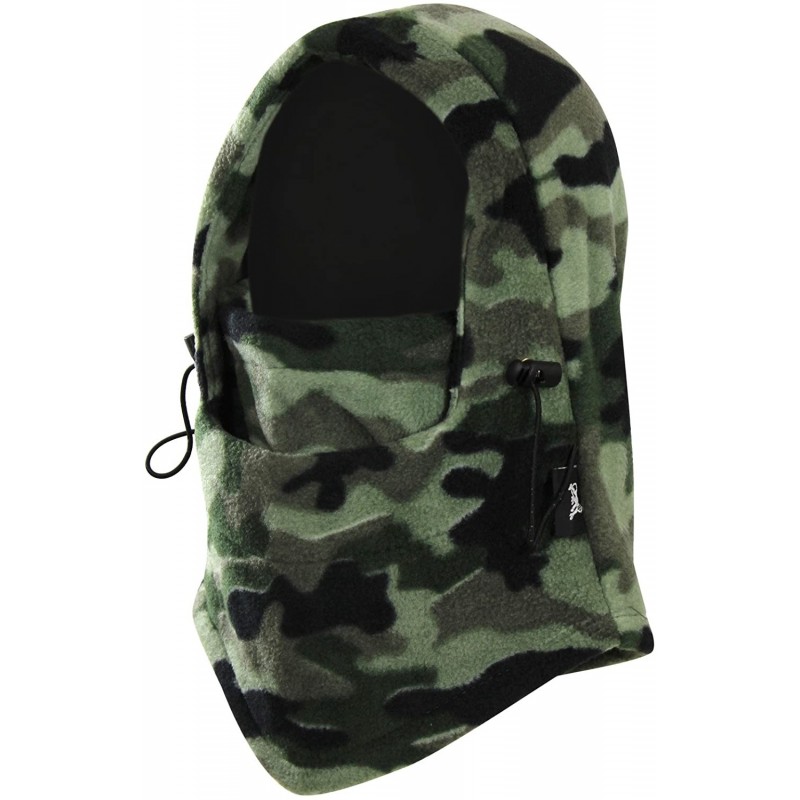 Balaclavas Multi-Functional Winter Windproof Balaclava Face Mask Hat- Thermal Fleece - Camouflage - CG12M8IM123 $9.59