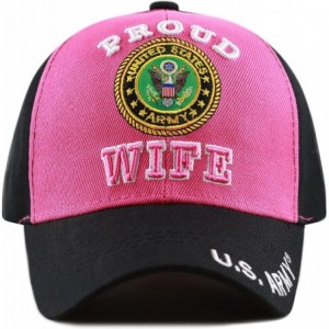 Baseball Caps Women's Military Proud Official Licensed One Size Cap - Black/Fuchsia-u.s. Army - C21800O4CRR $15.20