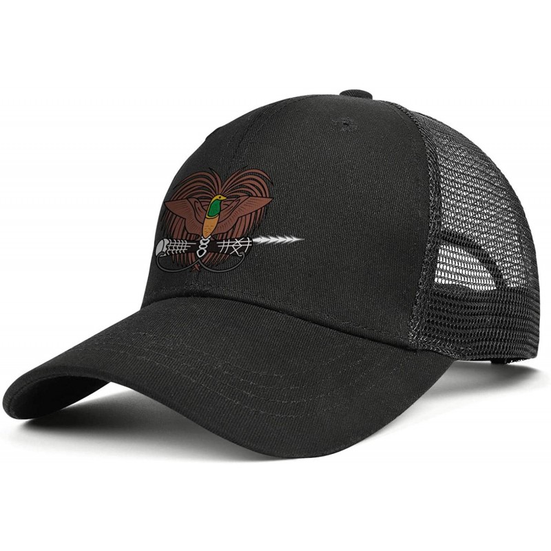 Baseball Caps Unisex Duck Tongue Hat Oklahoma Flag Adjustable Dad Sandwich Mesh Cap - Papua New Guinea - CW18ULMMZ88 $21.59