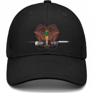 Baseball Caps Unisex Duck Tongue Hat Oklahoma Flag Adjustable Dad Sandwich Mesh Cap - Papua New Guinea - CW18ULMMZ88 $21.59