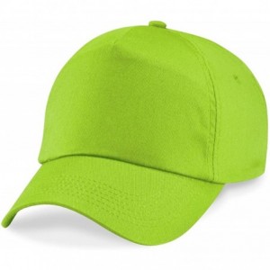 Baseball Caps Mens Original Cotton Baseball Cap - Lime Green - CY114F16P6P $7.34