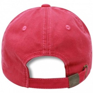 Baseball Caps Baseball Cap Dad Hat for Men and Women Cotton Low Profile Adjustable Polo Curved Brim - Hot Pink - CQ18NIRZ07C ...