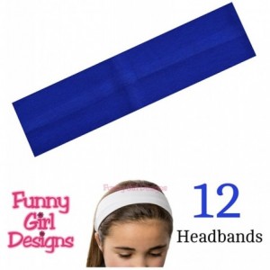 Headbands 1 DOZEN 2 Inch Wide Cotton Stretch Headbands OFFICIAL HEADBANDS - Available - CG11LIWBZ0F $14.11