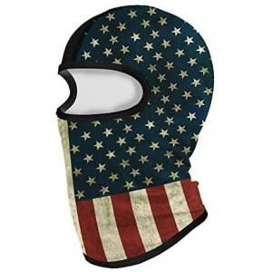 Balaclavas Balaclava Face Mask UV Protection Ski Sun Hood Tactical Masks - American Flag Red 007 - C3197ANZ2MM $11.85