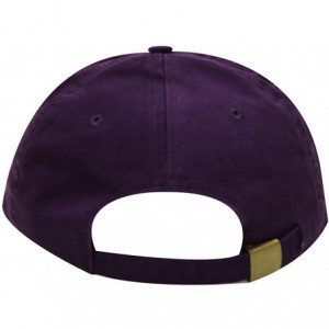 Baseball Caps Peace Sign Cotton Baseball Dad Cap - Purple - C217Z2NK5KI $11.55