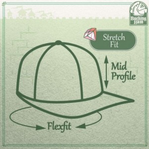 Baseball Caps Upchurch - Men's Hashtag Flexfit Baseball Cap Hat - Forest - CI18WY7ASM3 $16.15