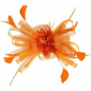 Headbands Fascinator Headpiece Headdress Headband - Orange - CC18SLU55H2 $6.61