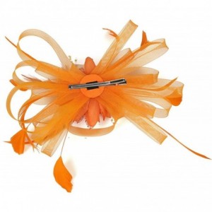 Headbands Fascinator Headpiece Headdress Headband - Orange - CC18SLU55H2 $6.61