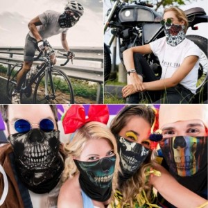 Balaclavas Summer Face Scarf Bandana Neck Gaiter Tube Magic Face Cover Scarf Balaclava Headwear Sun UV Protection - CM198G3SR...