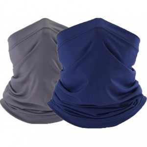 Balaclavas Summer Neck Gaiter Face Scarf/Neck Cover/Face Cover for Sun Protection Headwear Hear Warp - Gary+dark Blue - CA197...