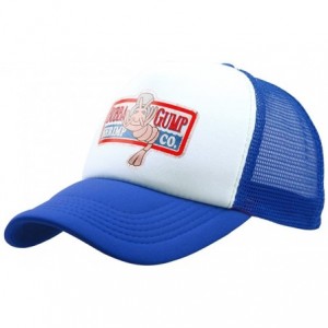 Baseball Caps Adult Gump Running Hat- Shrimp Mesh Baseball Trucker Cap- Cosplay Costumes - Blue-1 - CT18D02X6TU $12.69