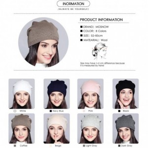 Skullies & Beanies Classic Winter Beanie for Women Solid Unique Knitted Hats Watch Cap Toboggan - Coffee - C318WYWQ26G $9.46